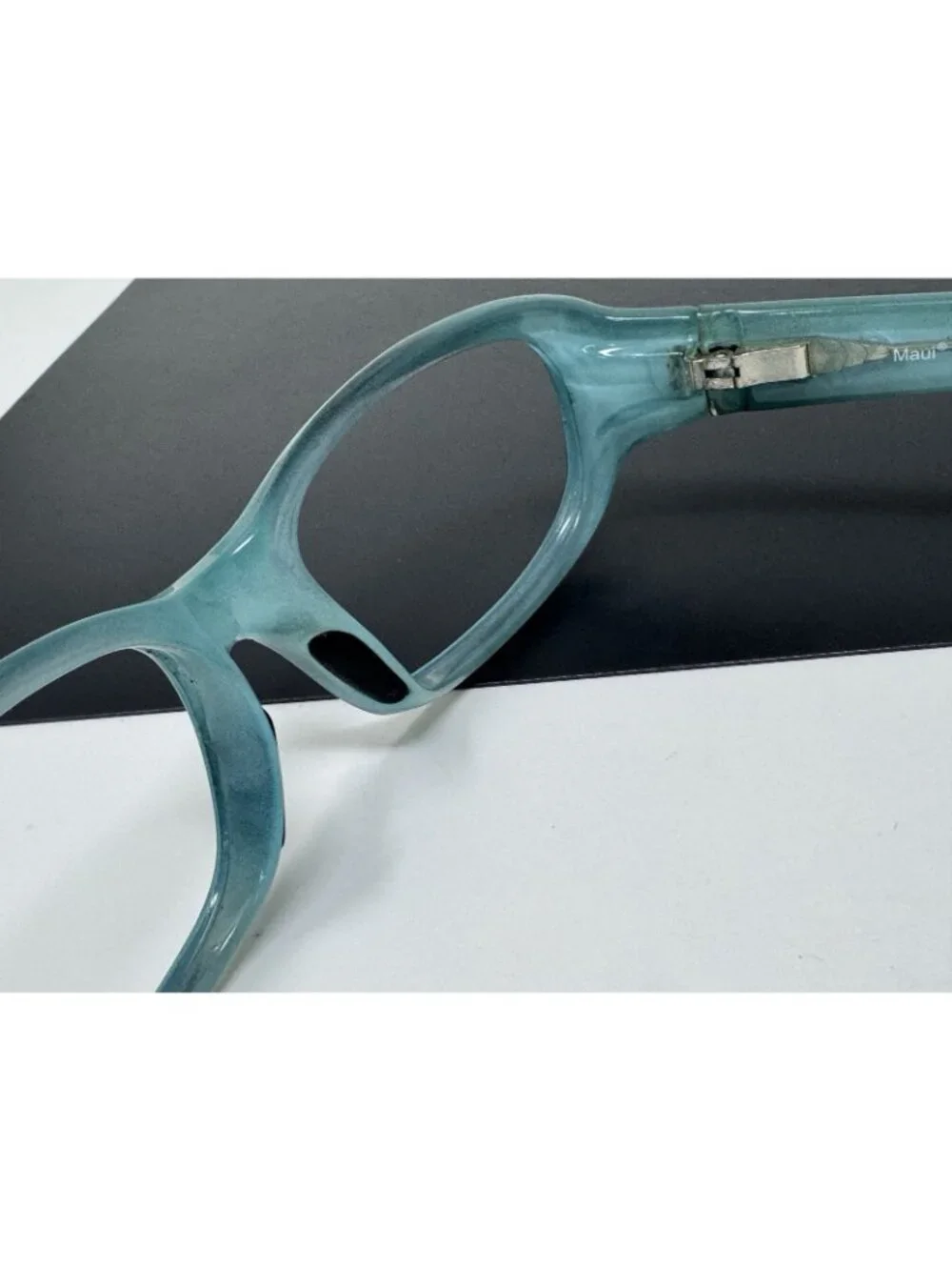 Maui Jim MJ219-03 Punchbowl 54-17-135 Sunglasses Blue/Black Frame No Lenses